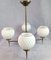 Mid-Century Lampe aus Opalglas, 1950er 2