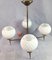 Mid-Century Lamp in Opaline Glass, 1950s 5