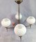 Mid-Century Lamp in Opaline Glass, 1950s, Image 5
