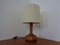 Lámpara de mesa de teca de Domus, años 60, Imagen 1