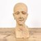 Antique Hand Carved Wooden Relieved Head 1