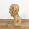 Antique Hand Carved Wooden Relieved Head 5