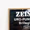 Panneau Publicitaire Zeiss Punctal Vintage en Verre, Norvège 3