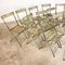 Vintage French Foldable Bistro Garden Chairs, Set of 14 4