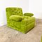 Vintage Velvet Modular Lounge Sofa, Armchair and Ottoman, Set of 3 7