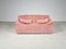 Blush Pink 2-Seat Sandra Sofa by Annie Hiéronimus for Cinna, 1970s 1