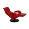 Red Leather Jori Symphony Armchairs with Relax Function, Set of 2 4