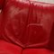Red Leather Jori Symphony Armchairs with Relax Function, Set of 2 5
