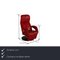 Red Leather Jori Symphony Armchairs with Relax Function, Set of 2 2