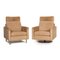 Beige Fabric Conseta Armchairs with Swivel Function from Cor, Set of 2 1