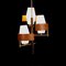 Vintage Italian Ceiling Lamp in Glass, 1960s 3