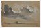 Unknown, Landscape, Drawing in Charcoal & White Lead, Early 20th Century, Image 1