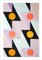 Natalia Roman, Lightning Bolt Tiles in Coral, Green & Black, 2022, Acrylic on Watercolor Paper, Image 3