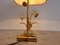 Vintage Brass Flower Table Lamp attributed to Massive, 1970s, Image 7