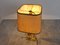 Vintage Brass Flower Table Lamp attributed to Massive, 1970s 9