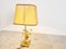 Vintage Brass Flower Table Lamp attributed to Massive, 1970s, Image 6