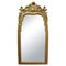 Regency Gold Foil Wood Rectangular Handcrafted Mirror, Spain, 1970s 1