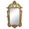 Regency Gold Foil Wood Rectangular Handcrafted Mirror, Spain, 1970s 1