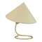 Brass Table Lamp attributed to J.T Kalmar, Austria, 1950s 1