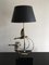Vintage Gilt Metal Geese Lamp by L. Galeotti 5