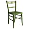 Mid-Century Modern Italian Green Wood Milano Model Chair, 1940s 1