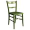 Mid-Century Modern Italian Green Wood Milano Model Chair, 1940s, Image 1