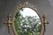 French Brass Oval Vanity Mirror, Image 4