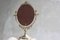 French Brass Oval Vanity Mirror, Image 8