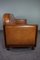 Brown Sheep Leather 2.5-Seat Sofa 2