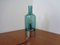 Lámpara de mesa italiana de vidrio y cromo, años 60, Imagen 1