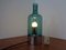 Lámpara de mesa italiana de vidrio y cromo, años 60, Imagen 9