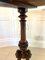 Antique Victorian Burr Walnut Inlaid Lamp Table, 1860s 9