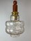 Lámpara colgante Mid-Century de teca y vidrio, años 60, Imagen 5