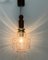 Mid-Century Teak and Glass Pendant Lamp in the Style of Temde, 1960s, Image 4