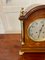 Antique Victorian Marquetry Inlaid Mantle Clock, 1890s 7