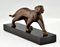 Art Deco Bronze Skulptur eines Panthers von Michel Decoux, Frankreich, 1930er 8