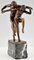 Jugendstil Bronzeskulptur eines tanzenden nackten Paares von Charles Samuel, 1900er 3