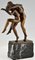 Jugendstil Bronzeskulptur eines tanzenden nackten Paares von Charles Samuel, 1900er 9