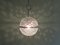 Lámpara colgante esférica de vidrio tallado, años 60, Imagen 2