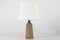 Lampada da tavolo in ceramica non smaltata di Einar Johansen, Danimarca, anni '60, Immagine 1