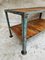 Industrial Side Table in Azure Blue, 1950s 13