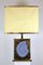 Lampe de Bureau Vintage en Laiton et Agate par Willy Daro, 1970s 2