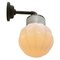 Vintage Industrial White Wall Lamp in Porcelain and Opaline Glass 6