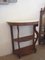 Walnut Console with Marble Top, 1980s 3