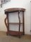 Walnut Console with Marble Top, 1980s 11