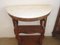 Walnut Console with Marble Top, 1980s 10