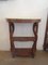 Walnut Console with Marble Top, 1980s, Image 2