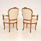 Vintage French Walnut Salon Chairs, 1930s, Set of 2 4