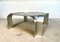 Large Sculptural Square-Shaped Aluminium & Smoked Glass Low Coffee Table, Germany, 1960s, Image 4