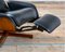 Reclining Armchair with Footrest in Curved Wood & Leather by George Mulhauser for Plycraft, 1950s 9